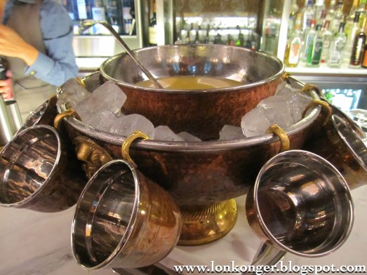 Traditional punches served in mugs